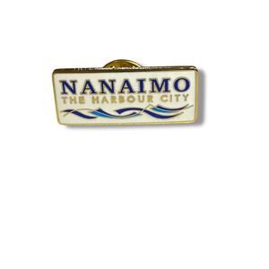 Vintage Nanaimo Canada BC The Harbour City Lapel Pin 1.2"
